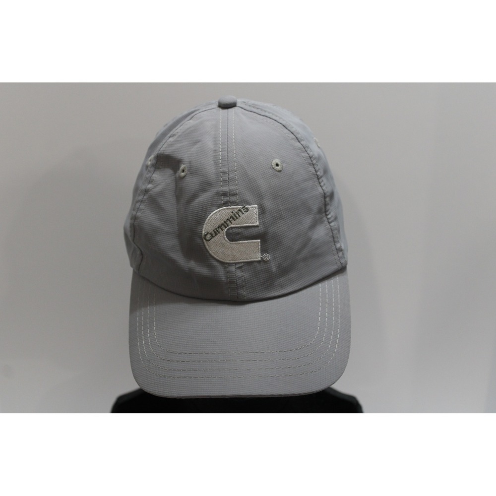 Cummins Diesel Engine Grey Ripstop Performance Baseball Cap Hat Adjustable